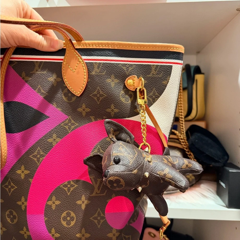 LV Brown damier Dog Charm keychain bag Louis Vuitton - Picture 2 of 10